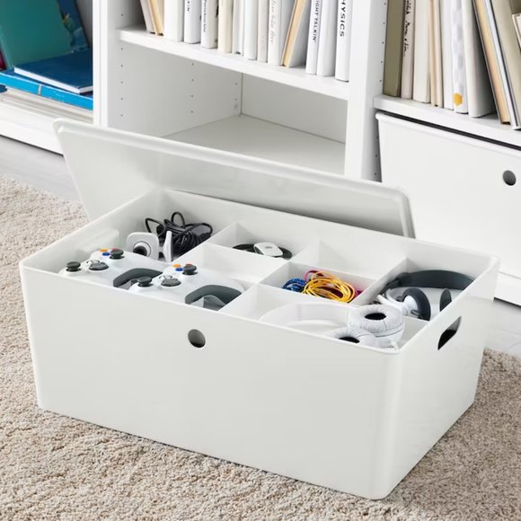 IKEA KUGGIS Insert With 8 Compartments Plastic Storage Organizer White - Picture 4 of 5